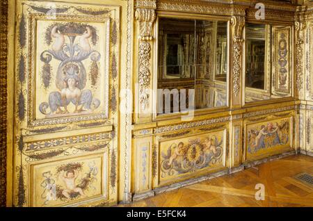 Frankreich, ile de france, pariser Viertel 4e, Hotel de lauzun, 17 quai d'anjou, Salon du Premier etage, miroirs, Datum: Ete 2012 Stockfoto