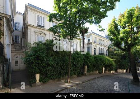 Frankreich, ile de france, paris 9e, Avenue frochot, voie privee entre la rue victor Masse et la Place pigalle, n5 et n3 bis Datum: Ete 2012 Stockfoto