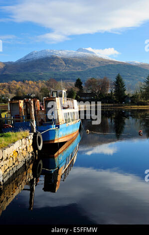 Winter-Reflexionen über Loch Etive, Argyll and Bute, Scotland Stockfoto