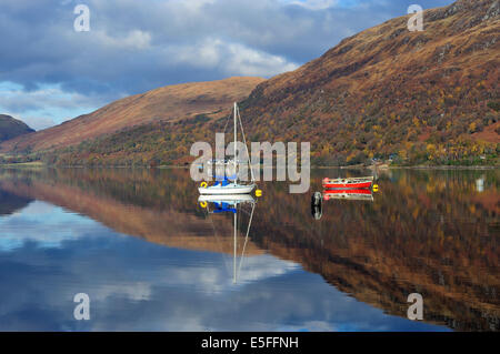 Winter-Reflexionen über Loch Etive, Argyll and Bute, Scotland Stockfoto