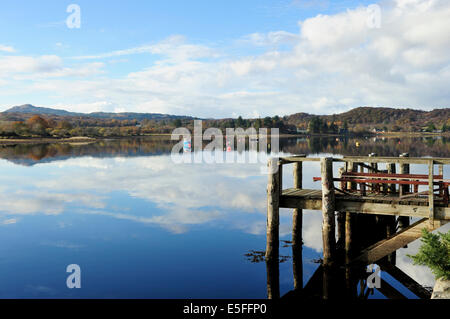 Winter-Reflexionen über Loch Etive, Argyll and Bute, Scotland Stockfoto