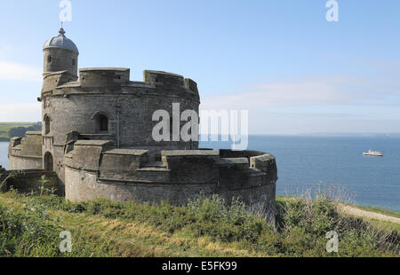 St Mawes Castle auf der Cornwall Stockfoto