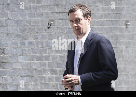 London, London, UK. 30. Juli 2014. Kanzler George Osborne kommt in 10 Downing Street in London vor der heutigen COBRA treffen. © Lee Thomas/ZUMA Draht/Alamy Live-Nachrichten Stockfoto