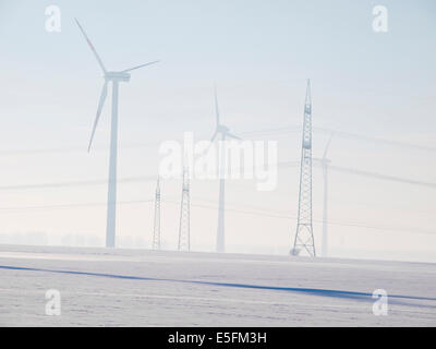 Windkraftanlagen Stockfoto