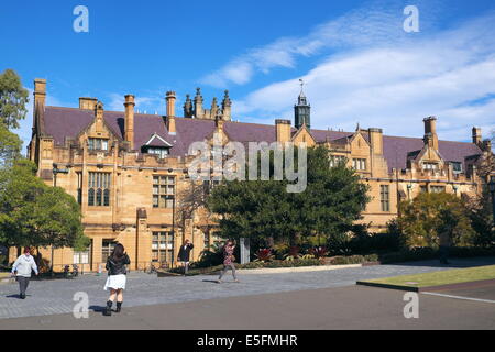 Universität von Sydney Campus und Studenten, öffentliche Universität 1850 gegründet, erste Universität Australiens, Camperown, Sydney Stockfoto