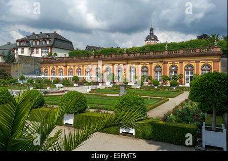 Niedrigere Orangerie, barocken Schlossgärten, Schloss Weilburg Schloss, Altstadt, Weilburg, Hessen, Deutschland Stockfoto