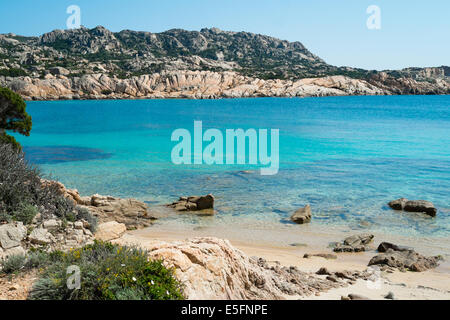 Cala Francese in Insel La Maddalena, Sardinien, Italien Stockfoto