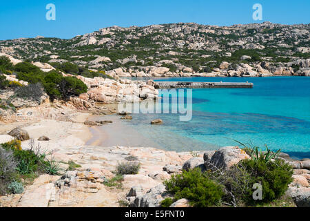 Cala Francese in Insel La Maddalena, Sardinien, Italien Stockfoto