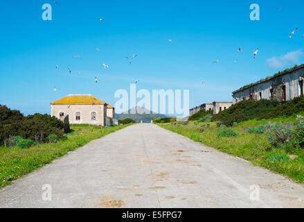 Alte Bauten in Asinara Insel, Sardinien, Italien Stockfoto