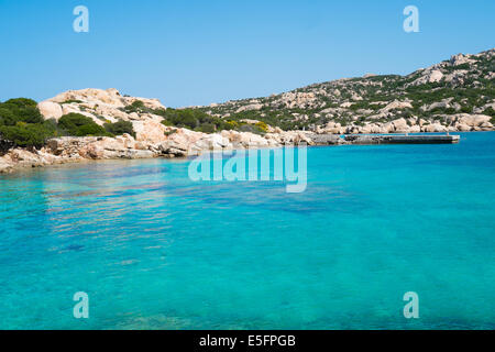 Cala Francese in Insel La Maddalena, Sardinien, Italien Stockfoto