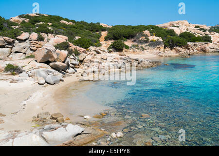 Cala Francese in Insel La Maddalena, Sardinien, Italien Stockfoto