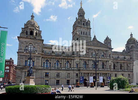 GLASGOW CITY CHAMBERS, GLASGOW, VEREINIGTES KÖNIGREICH Stockfoto