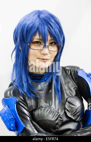 LONDON, ENGLAND weibliche Cosplayer bei Hyper Japan in Earls Court. Stockfoto