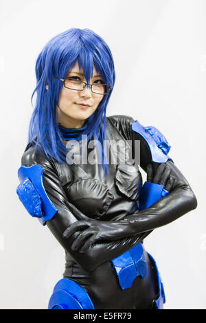 LONDON, ENGLAND weibliche Cosplayer bei Hyper Japan in Earls Court. Stockfoto