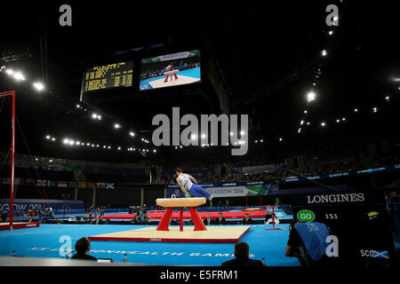 SECC, Glasgow, Schottland, Großbritannien. 30. Juli 2014. Commonwealth Games Tag 7. SSE Hydro.  Herren Allround-Gymnastik-Finale. Bildnachweis: ALAN OLIVER/Alamy Live-Nachrichten Stockfoto