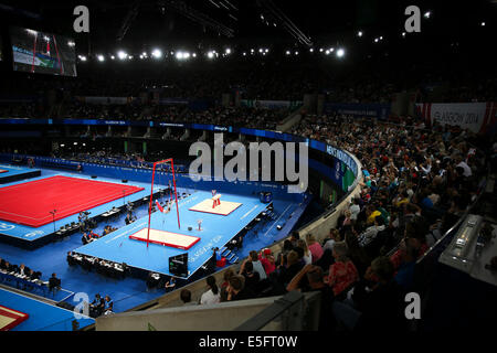 SECC, Glasgow, Schottland, Großbritannien. 30. Juli 2014. Commonwealth Games Tag 7. SSE Hydro.  Herren Allround-Gymnastik-Finale. Bildnachweis: ALAN OLIVER/Alamy Live-Nachrichten Stockfoto