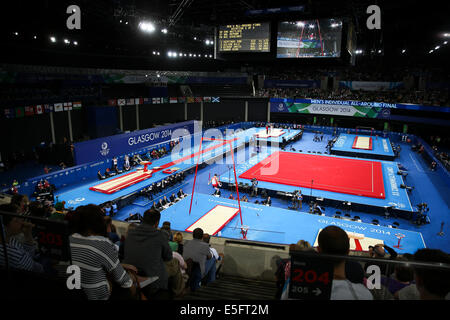 SECC, Glasgow, Schottland, Großbritannien. 30. Juli 2014. Commonwealth Games Tag 7. SSE Hydro.  Herren Allround-Gymnastik-Finale. Bildnachweis: ALAN OLIVER/Alamy Live-Nachrichten Stockfoto