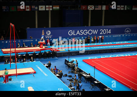 SECC, Glasgow, Schottland, Großbritannien. 30. Juli 2014. Commonwealth Games Tag 7. SSE Hydro.  Herren Allround-Gymnastik-Finale. Bildnachweis: ALAN OLIVER/Alamy Live-Nachrichten Stockfoto