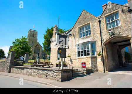 Das George Inn at Wedmore, Somerset, England. Stockfoto