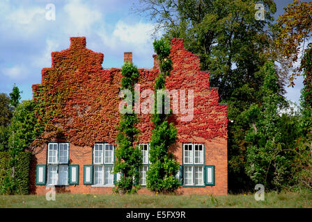 Wunderschöne holländische Häuser im neuen Garten - Potsdam-Brandenburg-Deutschland Stockfoto