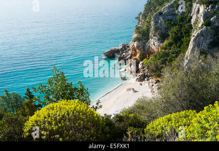 Cala Fuili Strand in Cala Gonone, Sardinien, Italien Stockfoto