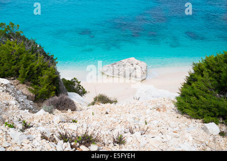 Cala Goloritze Strand in Baunei, Sardinien, Italien Stockfoto