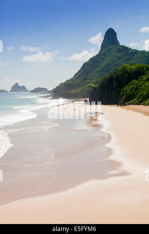 Südamerika, Brasilien, Pernambuco Zustand, Fernando de Noronha Island National Park, Cacimba tun Padre Beach Stockfoto