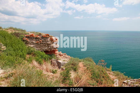 Felsen am Kap Kaliakra, Schwarzmeerküste Stockfoto