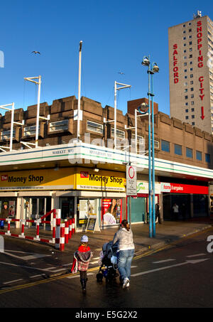 Salford Shopping Precinct, Salford, Greater Manchester. UK Stockfoto