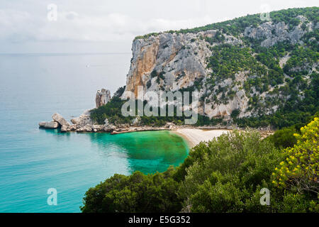 Cala Luna Strand in Cala Gonone, Sardinien, Italien Stockfoto