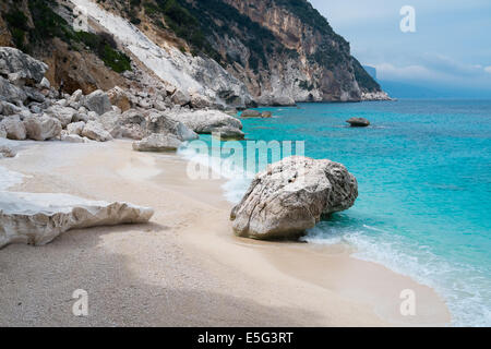 Cala Goloritze Strand in Baunei, Sardinien, Italien Stockfoto