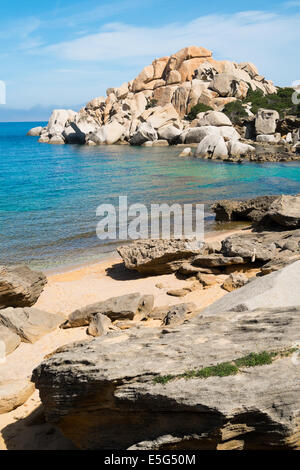 Capo Testa Strand und Felsformationen in Santa Teresa di Gallura, Sardinien, Italien Stockfoto