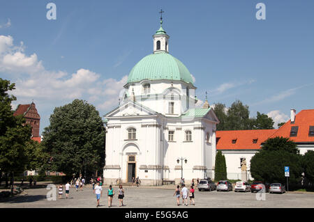St. Kazimierz römisch-katholische Kirche in Warschau Stockfoto