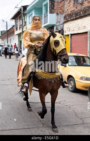 Caldas Riosucio Karneval ist eines der schönsten Feste Kolumbien und zieht eine große Zahl von in- und ausländischen v Stockfoto