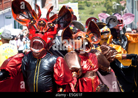 Caldas Riosucio Karneval ist eines der schönsten Feste Kolumbien und zieht eine große Zahl von in- und ausländischen v Stockfoto