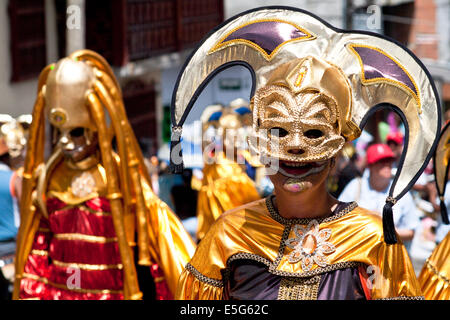 Caldas Riosucio Karneval ist eines der schönsten Feste Kolumbien und zieht eine große Zahl von in- und ausländischen v Stockfoto