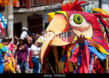 Caldas Riosucio Karneval ist eines der schönsten Feste Kolumbien und zieht eine große Zahl von in- und ausländischen v Stockfoto