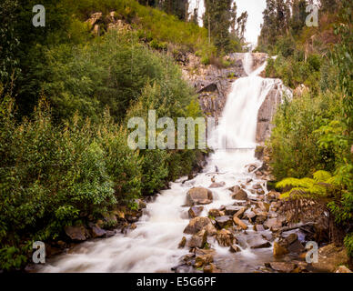 Steavenson Wasserfälle in der Nähe von Marysville, Australien im Winter voller Durchfluss Stockfoto