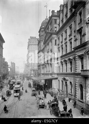 New York City, Snap Shatow, 42nd Street, mit Eingang zur Grand Central Station, ca. 1905 Stockfoto