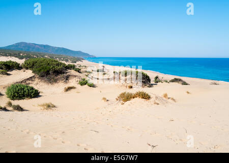 Piscinas Strand Dünen in grüne Küste, West Sardinien, Italien Stockfoto