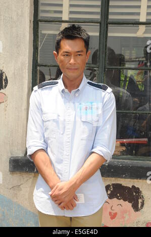 Hong Kong, China. 30. Juli 2014. Schauspieler Louis Koo besucht Start shooting Aktivität eines neuen Films in Hong Kong, China auf Mittwoch, 30. Juli 2014. © TopPhoto/Alamy Live-Nachrichten Stockfoto