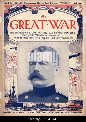 1916 die ersten Weltkrieg Front page Magazin Lord Kitchener Stockfoto