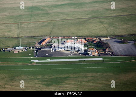 Newmarket Racecourse Tribüne Luftbild Stockfoto