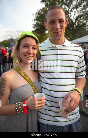 Leute genießen Summerfest in Milwaukee, Wisconsin, USA Stockfoto