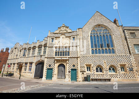 Rathaus und Trinity Guildhall Samstag Marktplatz Kings Lynn Norfolk UK Stockfoto