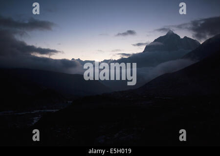 Dorf mit dem Namen Chukhung in der Everest-Region in Nepal Stockfoto