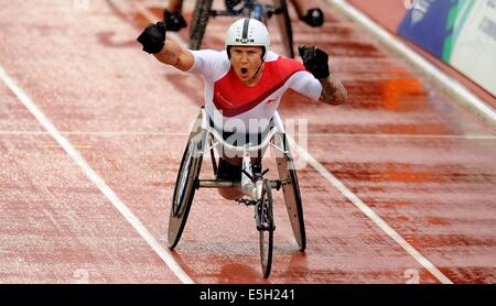 DAVID WEIR Männer PARA SPORT 15000 HAMPDEN PARK, GLASGOW Schottland 31. Juli 2014 Stockfoto