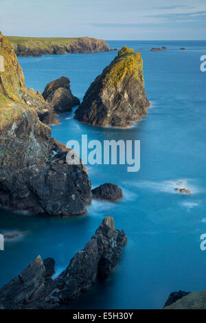 Felsigen Küste in der Nähe von Lizard Point, Cornwall, England Stockfoto