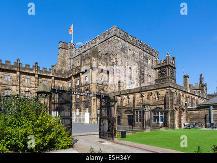 Innenhof des Lancaster Castle, Kategorie C Gefängnis bis 2011, Lancaster, Lancashire, UK Stockfoto