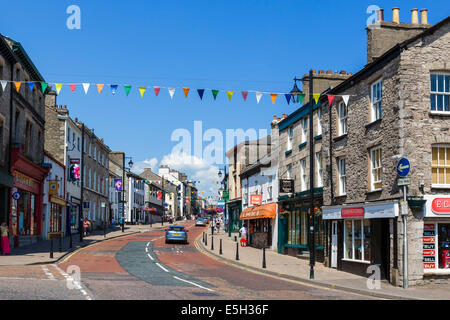 Highgate im Zentrum von Kendal, Lake District, Cumbria, UK Stockfoto